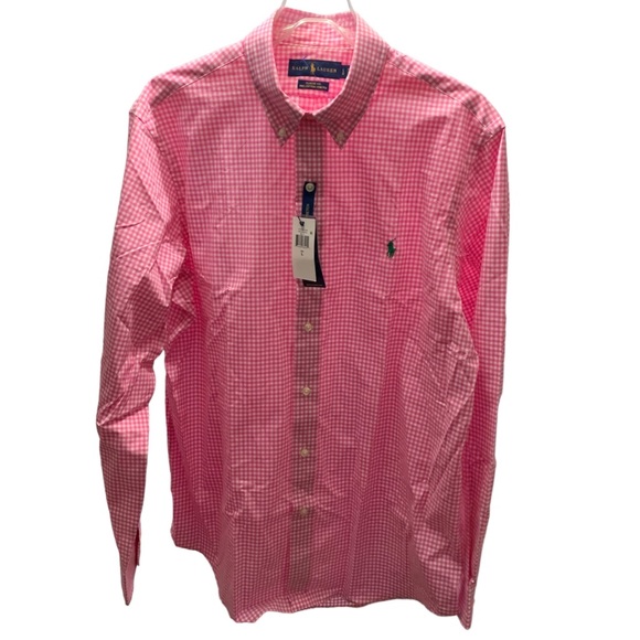 Ralph Lauren Other - Ralph Lauren Men’s Long Sleeve Button Up Pink Checkered Shirt